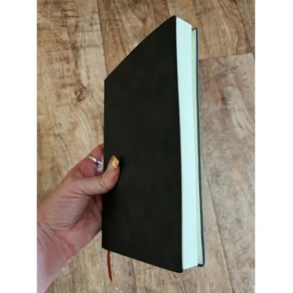 Black A5 Leather Soft Cover Journal Notebook